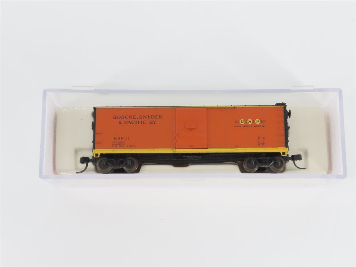 N Scale Atlas 45838 RSP Roscoe Snyder &amp; Pacific Single Door Steel Box Car #31