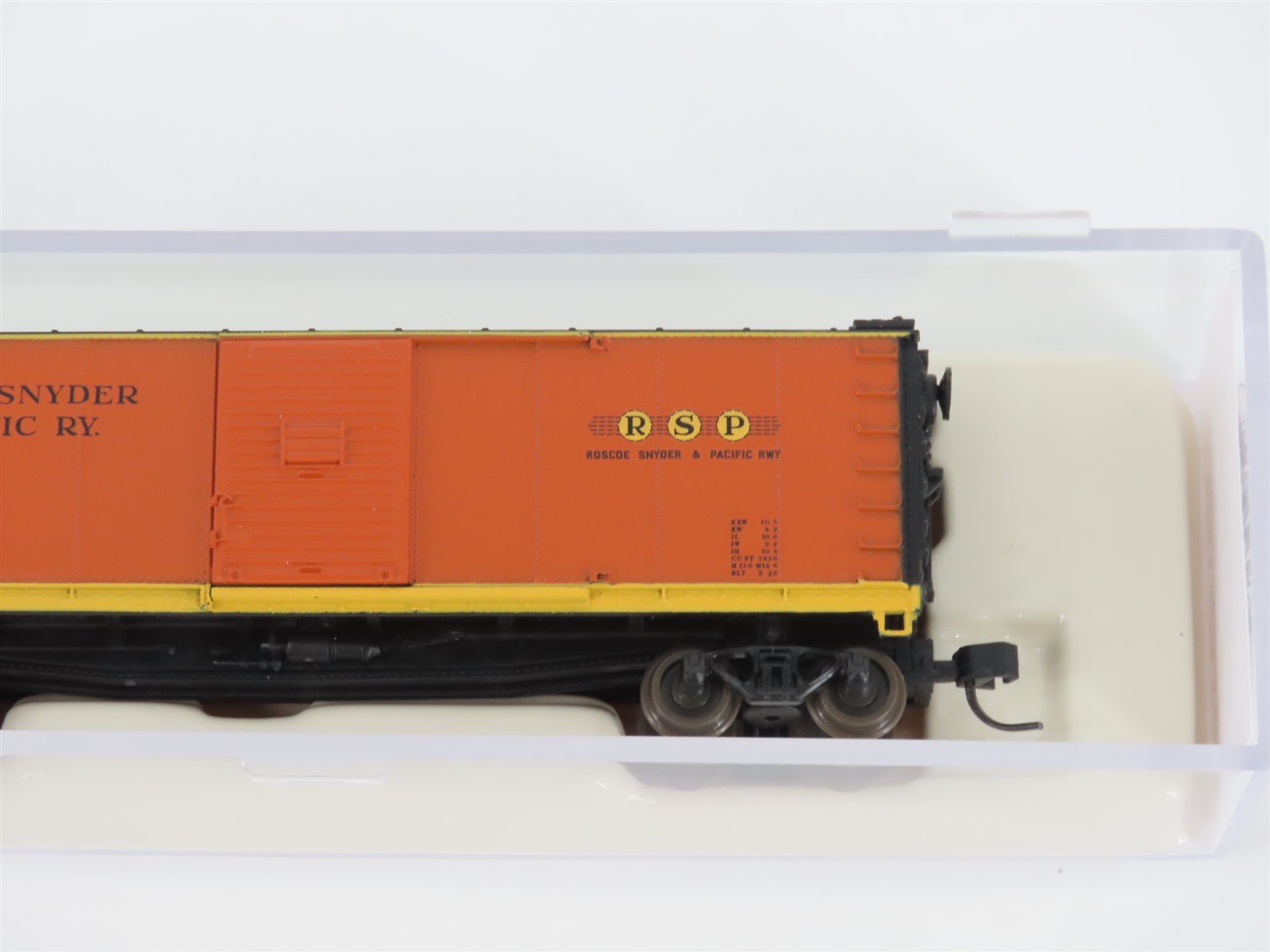 N Scale Atlas 45838 RSP Roscoe Snyder & Pacific Single Door Steel Box Car #31