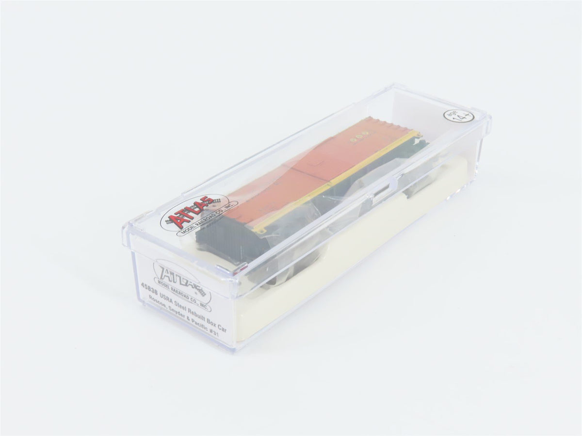 N Scale Atlas 45838 RSP Roscoe Snyder &amp; Pacific Single Door Steel Box Car #31