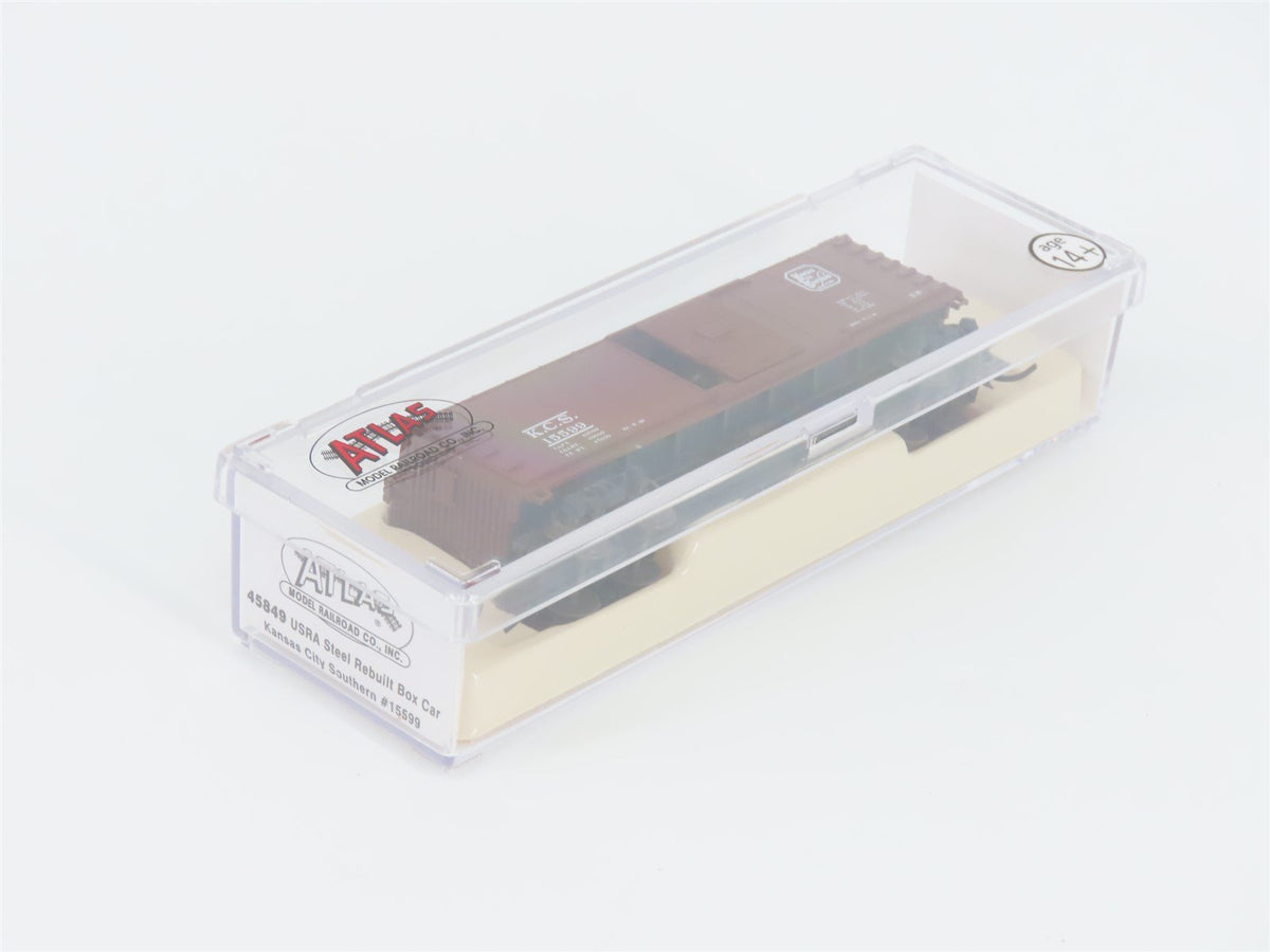 N Scale Atlas 45849 KCS Kansas City Southern Single Door Steel Box Car #15599