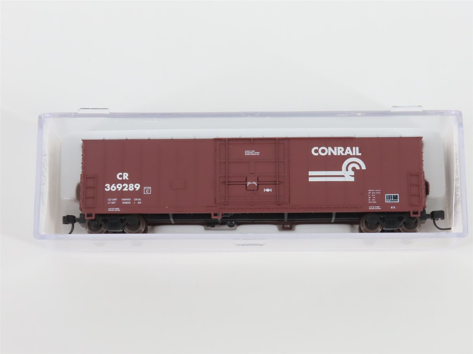 N Scale Atlas 33682 CR Conrail Railroad 50' FGE Box Car #369289