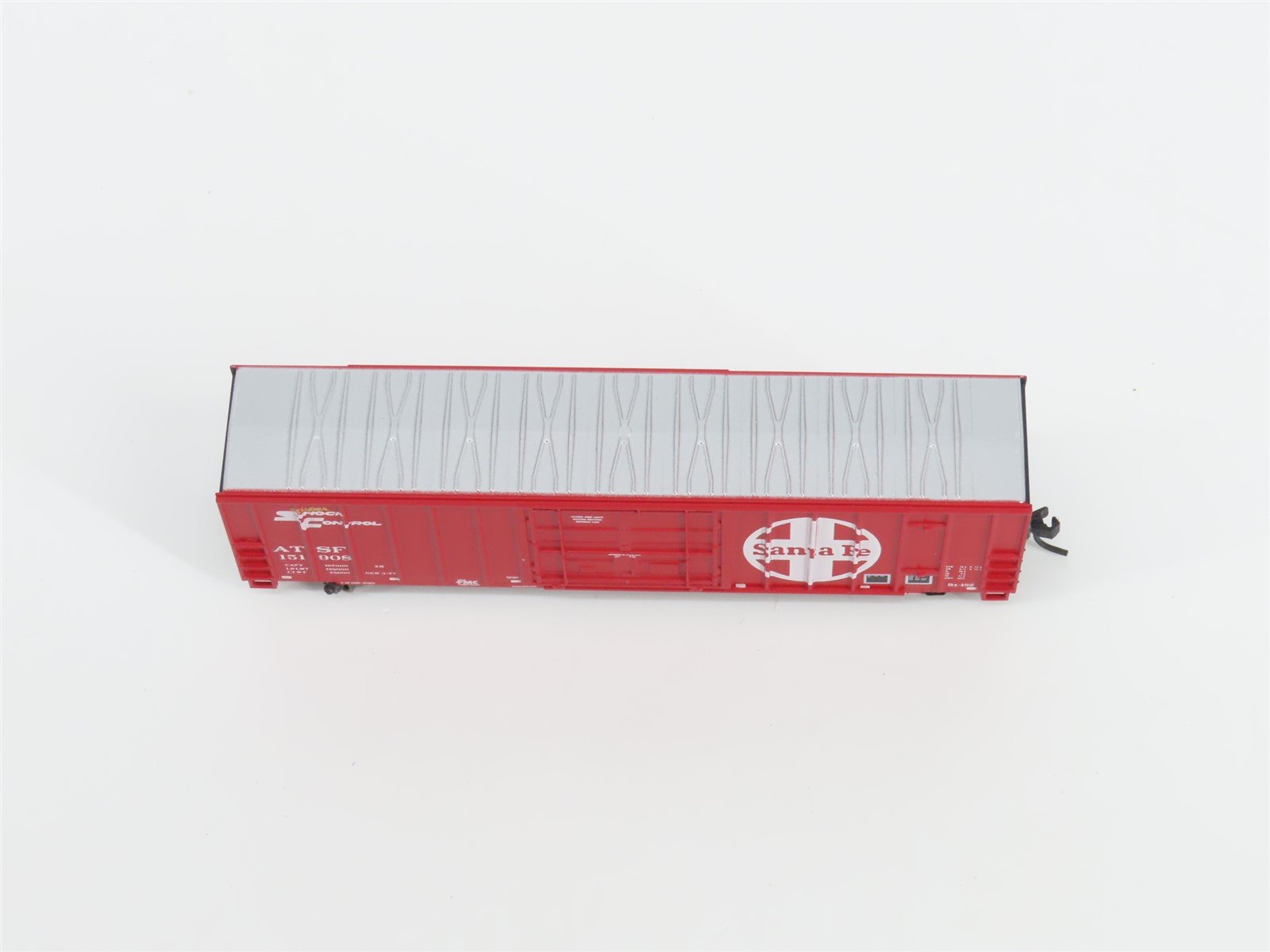 N Scale Athearn 11409 ATSF Santa Fe Railroad 50' Plug Door Box Car #151908