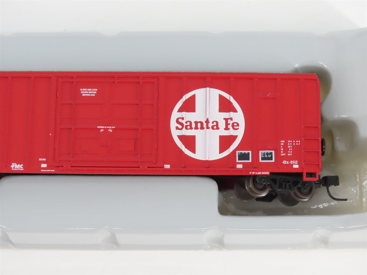 N Scale Athearn 11410 ATSF Santa Fe Railroad 50&#39; Plug Door Box Car #152054