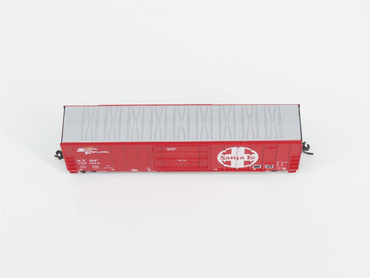 N Scale Athearn 11410 ATSF Santa Fe Railroad 50&#39; Plug Door Box Car #152054