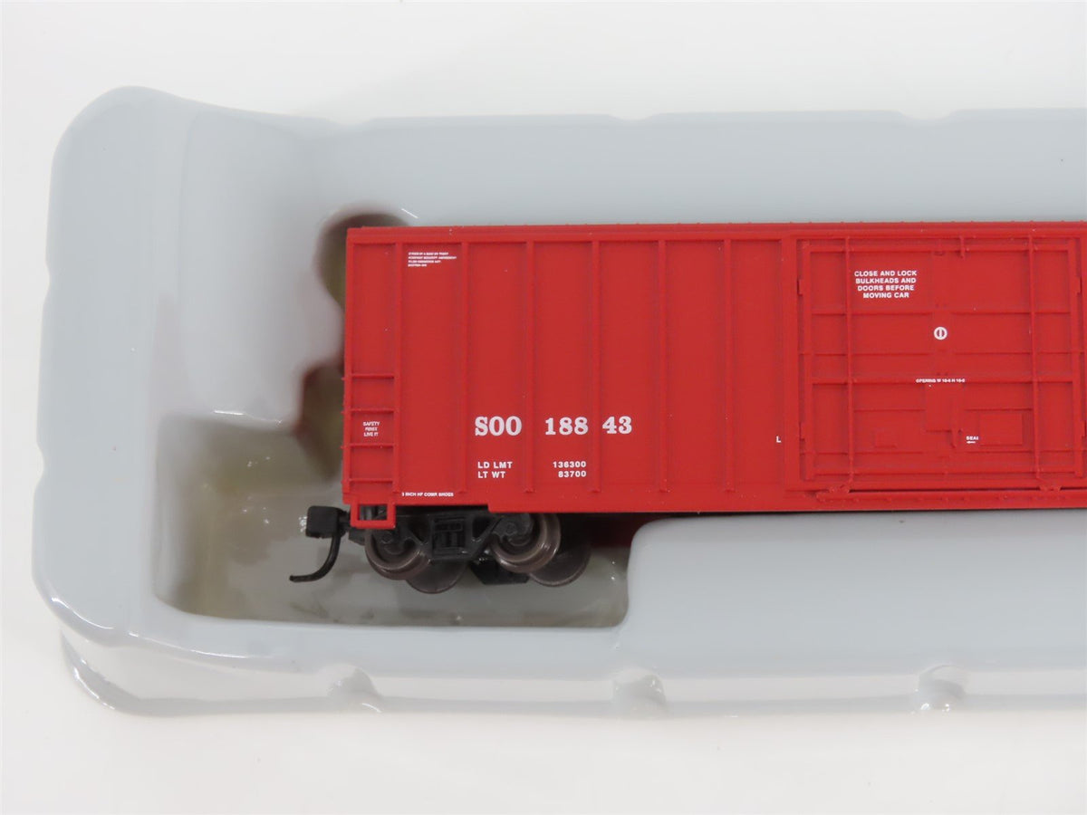 N Scale Athearn 11403 SOO CP Rail 50&#39; FMC Plug Door Box Car #18843