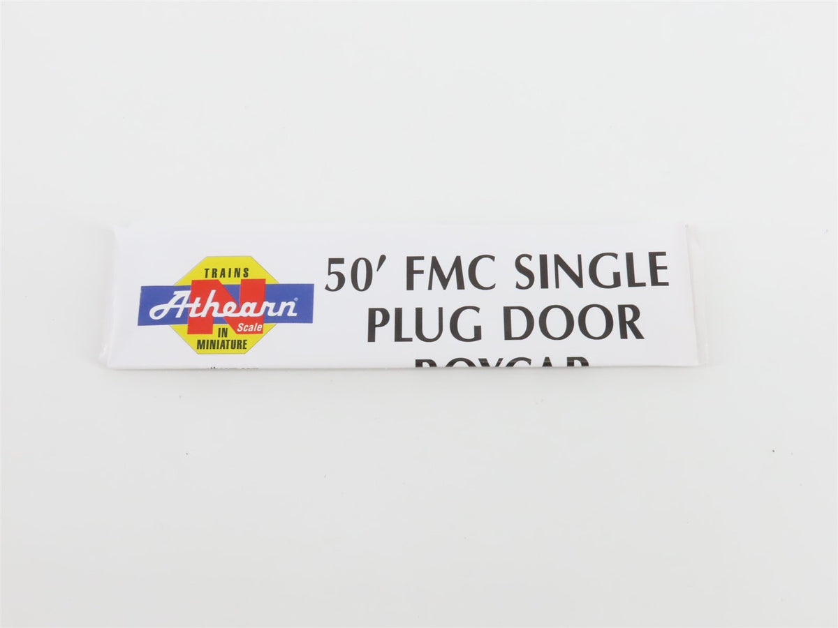 N Scale Athearn 11405 D&amp;RGW Rio Grande 50&#39; FMC Plug Door Box Car #61549