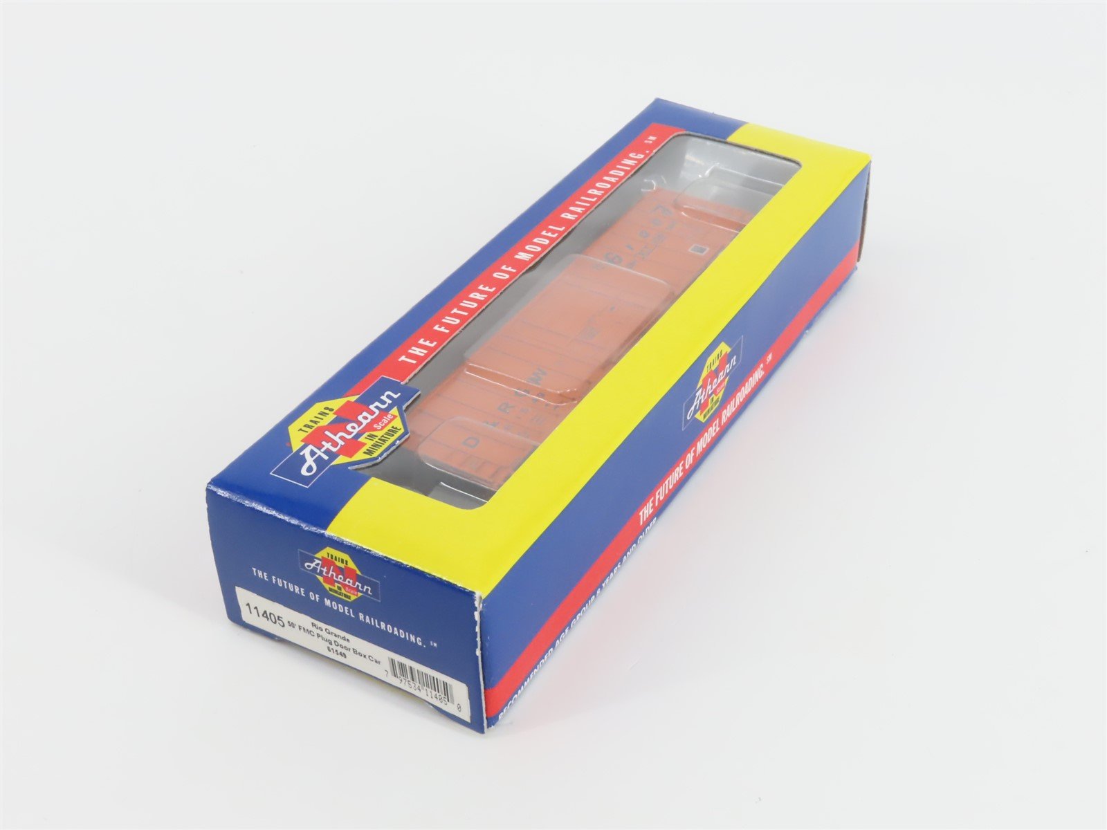 N Scale Athearn 11405 D&RGW Rio Grande 50' FMC Plug Door Box Car #61549