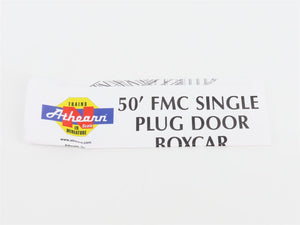 N Scale Athearn 11406 D&RGW Rio Grande 50' FMC Plug Door Box Car #61732