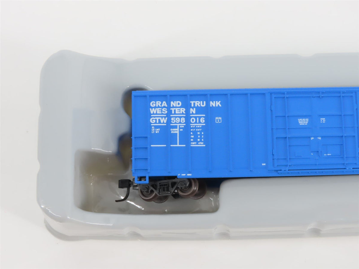 N Scale Athearn 11407 GTW Grand Trunk Western 40&#39; FMC Plug Door Box Car #598016