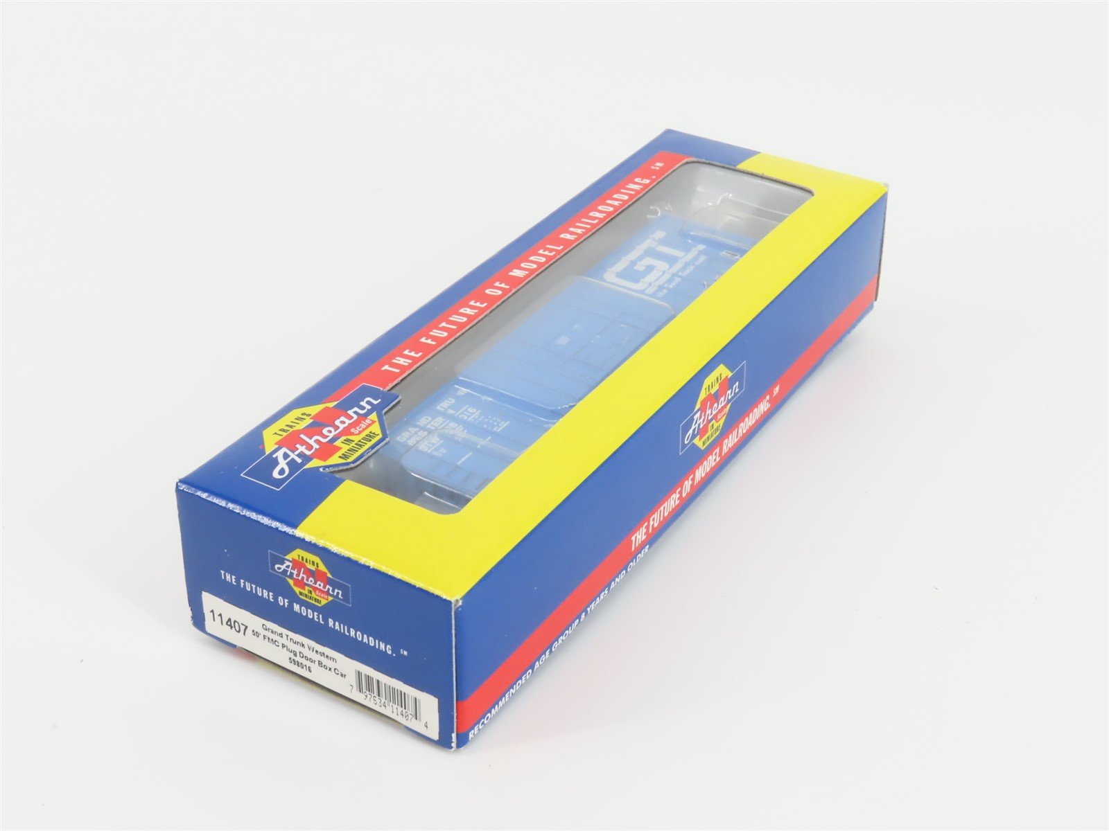 N Scale Athearn 11407 GTW Grand Trunk Western 40' FMC Plug Door Box Car #598016