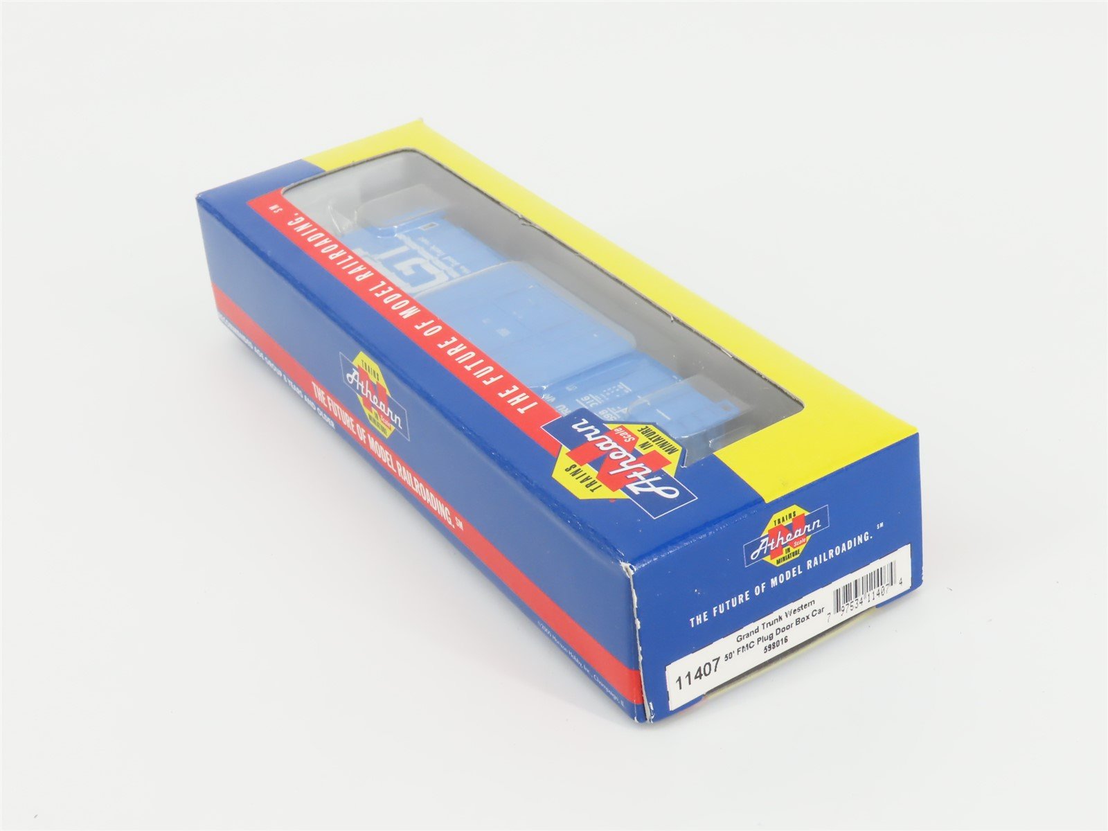 N Scale Athearn 11407 GTW Grand Trunk Western 40' FMC Plug Door Box Car #598016