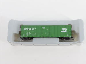 N Scale Athearn 11402 BN Burlington Northern 50' FMC Plug Door Box Car #322486