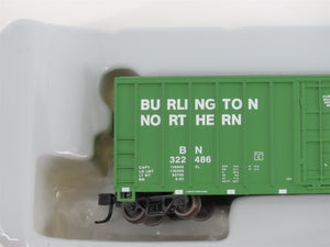 N Scale Athearn 11402 BN Burlington Northern 50' FMC Plug Door Box Car #322486