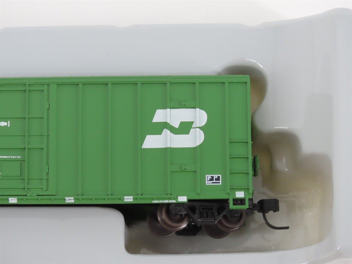 N Scale Athearn 11402 BN Burlington Northern 50&#39; FMC Plug Door Box Car #322486