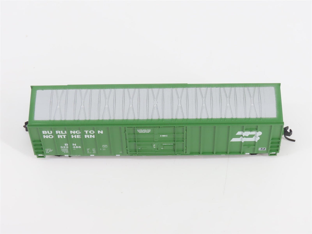 N Scale Athearn 11402 BN Burlington Northern 50&#39; FMC Plug Door Box Car #322486