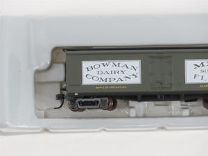 N Scale Athearn 11605 BOWX Bowman Dairy 40' Wood Milk Car #1117