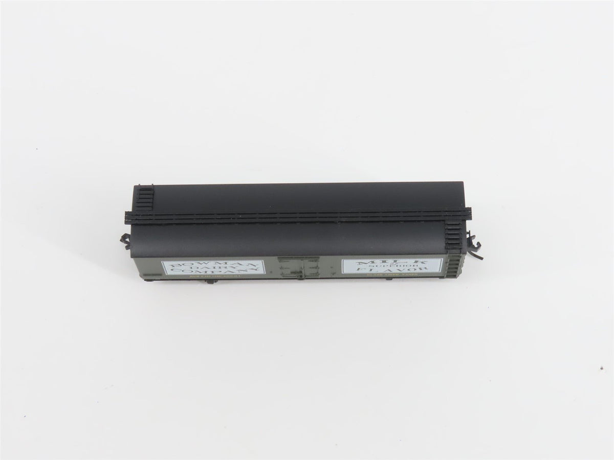 N Scale Athearn 11605 BOWX Bowman Dairy 40&#39; Wood Milk Car #1117