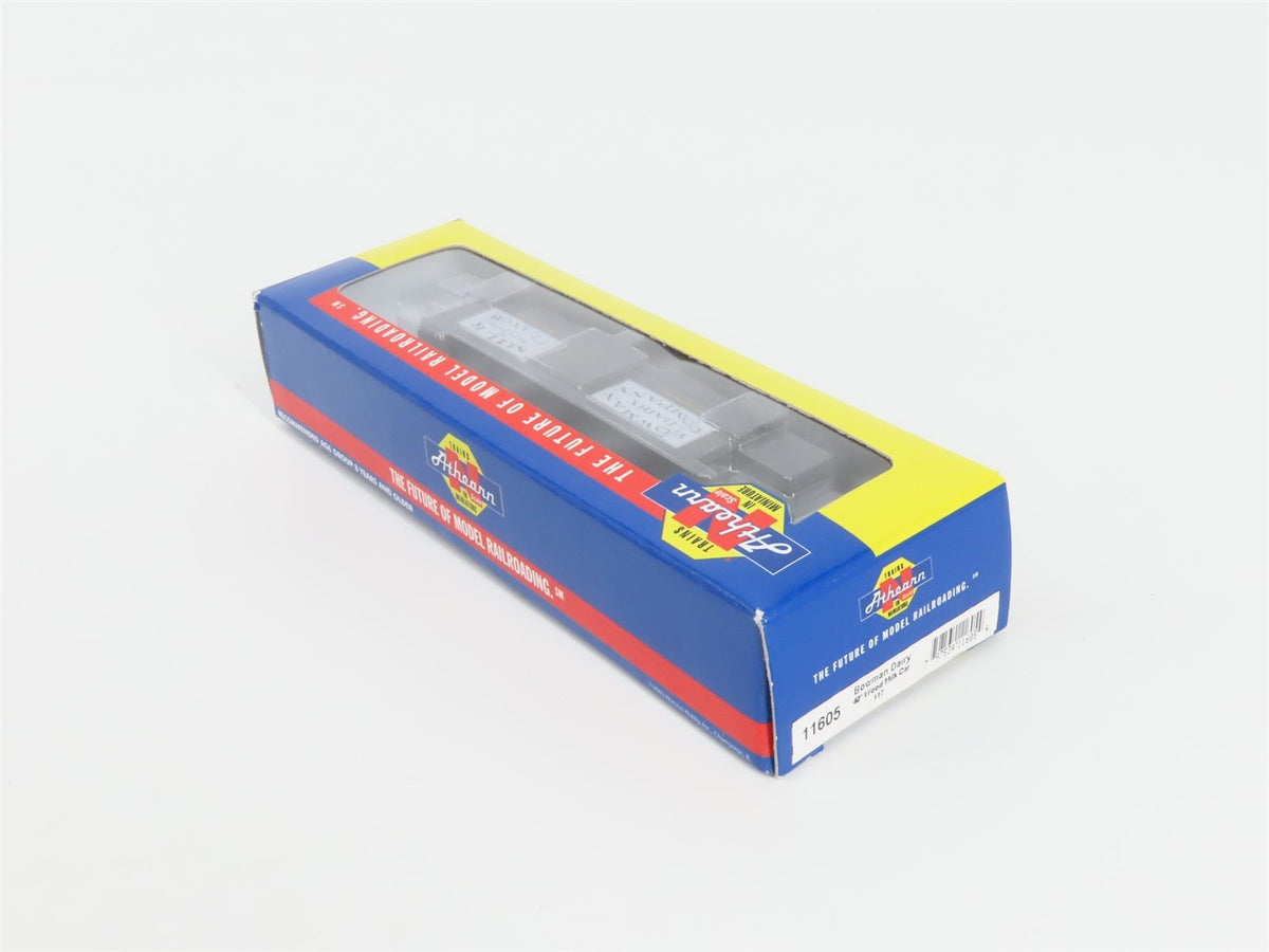 N Scale Athearn 11605 BOWX Bowman Dairy 40&#39; Wood Milk Car #1117