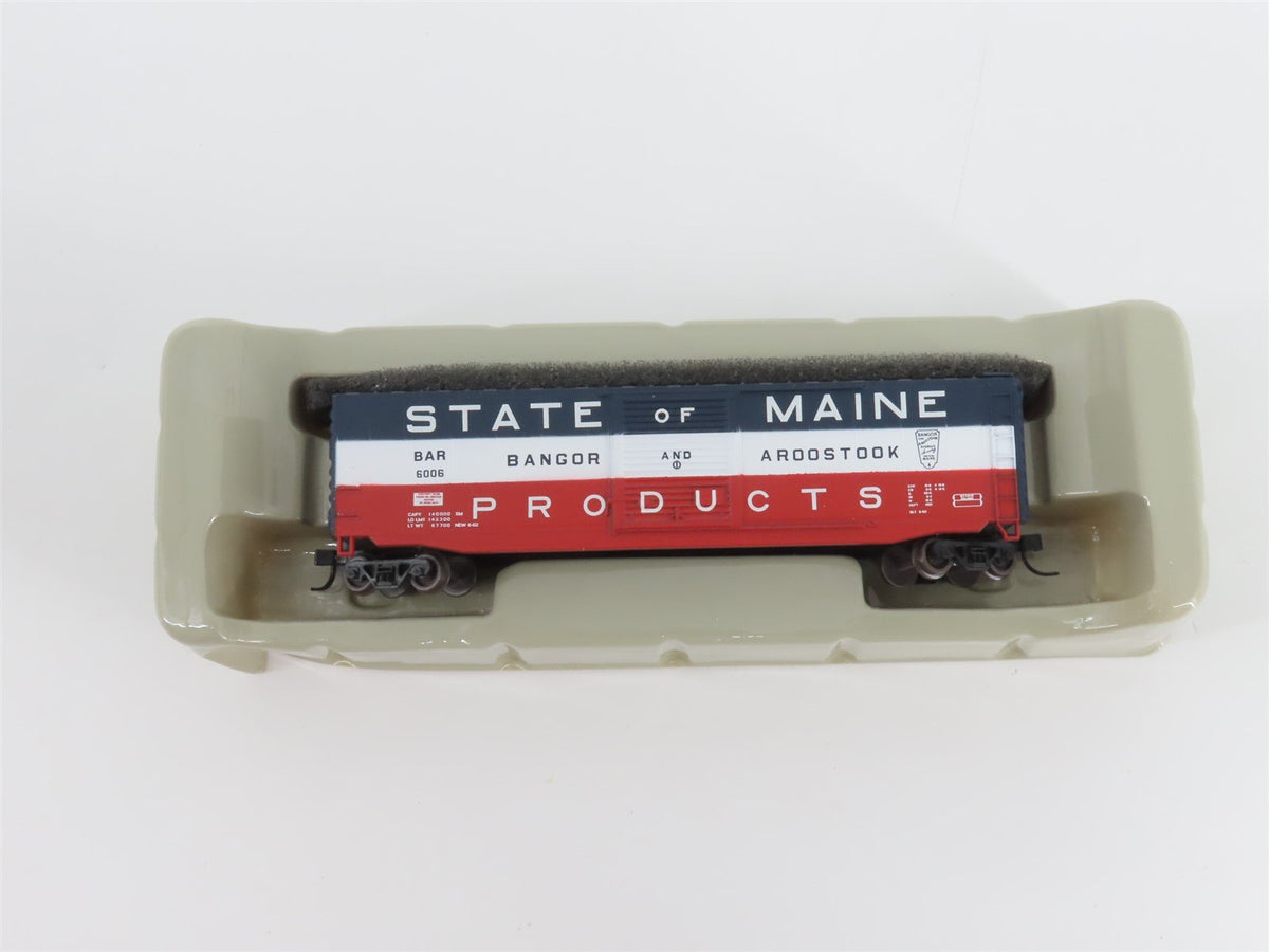 N Scale Athearn 14123 BAR Bangor &amp; Aroostook State of Maine 50&#39; Box Car #6006