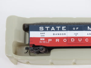 N Scale Athearn 14123 BAR Bangor & Aroostook State of Maine 50' Box Car #6006