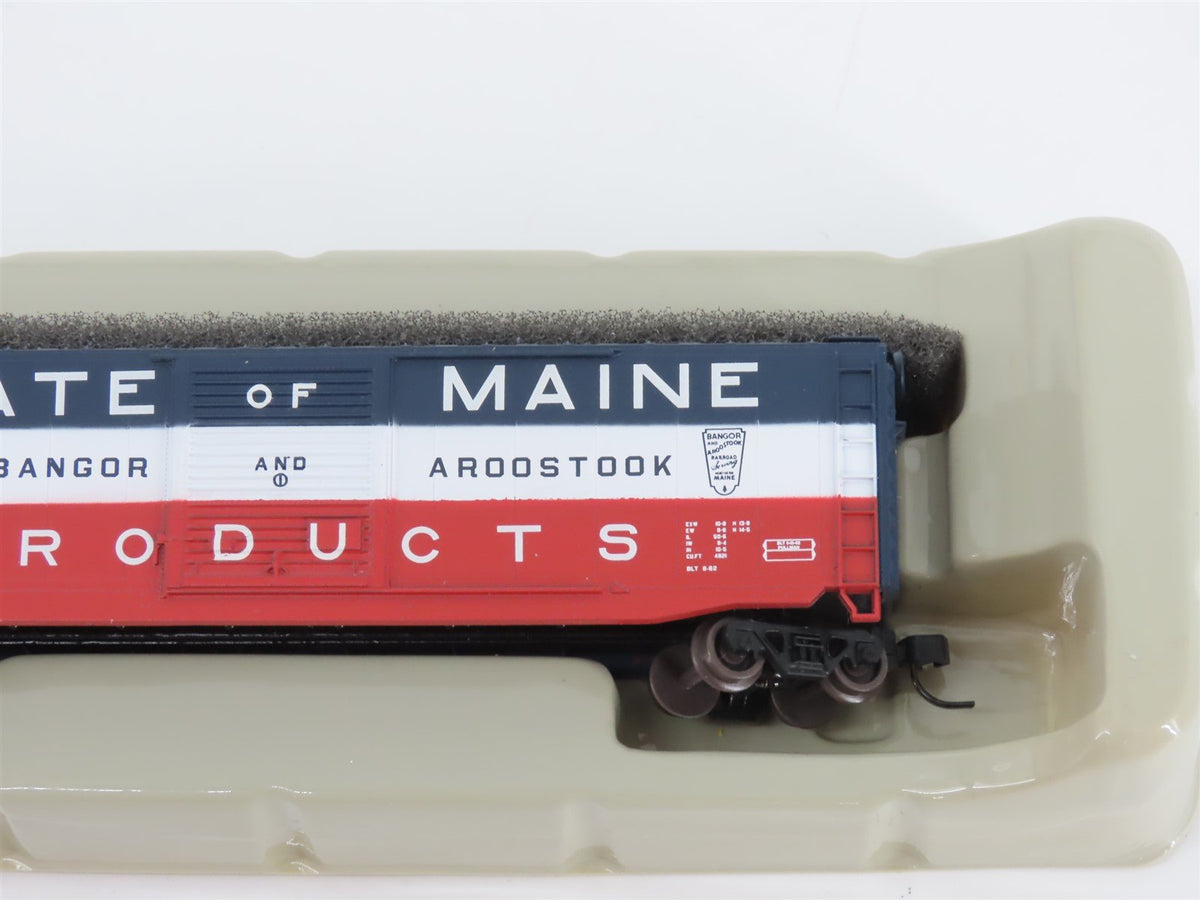 N Scale Athearn 14123 BAR Bangor &amp; Aroostook State of Maine 50&#39; Box Car #6006