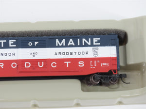 N Scale Athearn 14124 BAR Bangor & Aroostook State of Maine 50' Box Car #6027