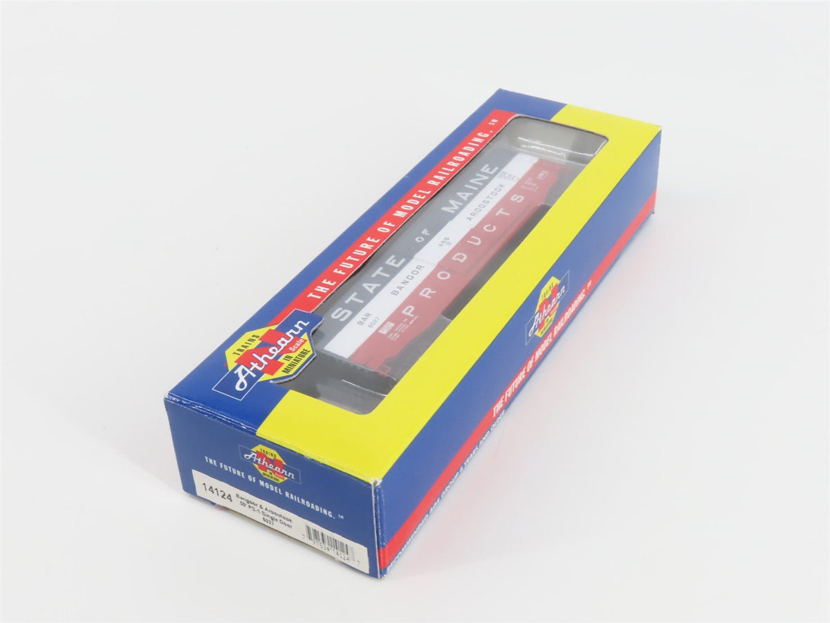 N Scale Athearn 14124 BAR Bangor &amp; Aroostook State of Maine 50&#39; Box Car #6027