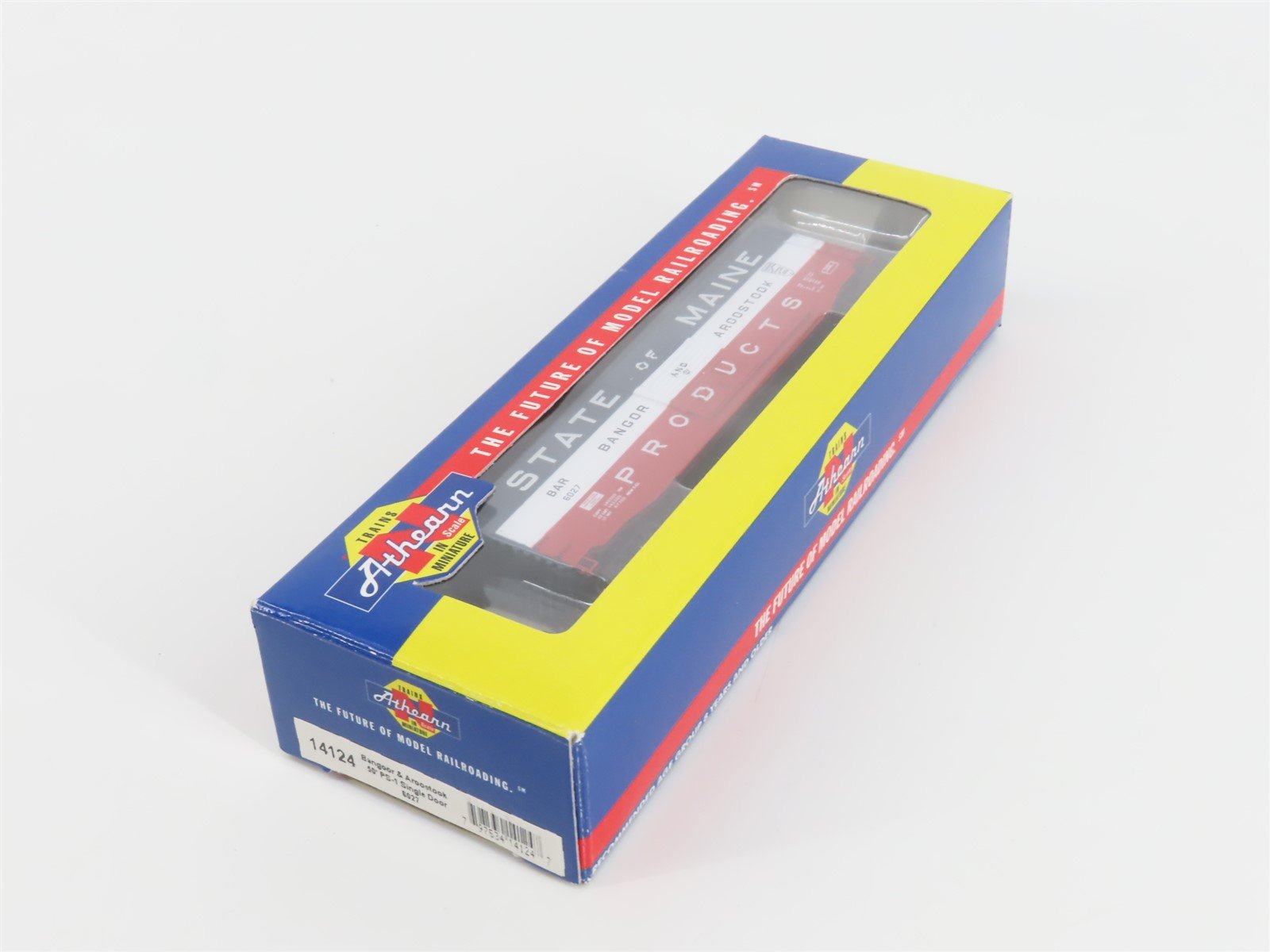 N Scale Athearn 14124 BAR Bangor & Aroostook State of Maine 50' Box Car #6027