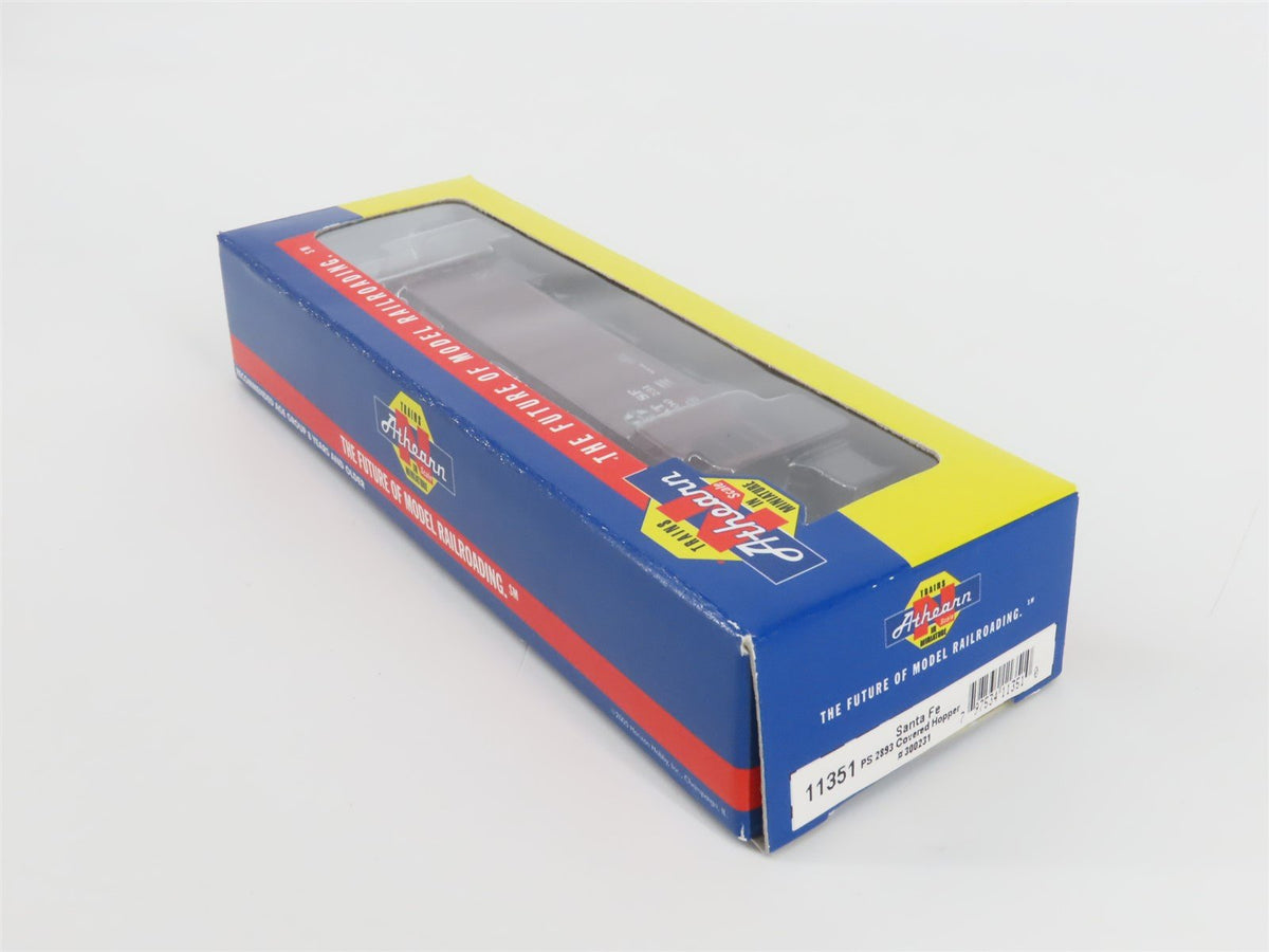 N Scale Athearn 11351 ATSF Santa Fe 3-Bay Covered Hopper #300231