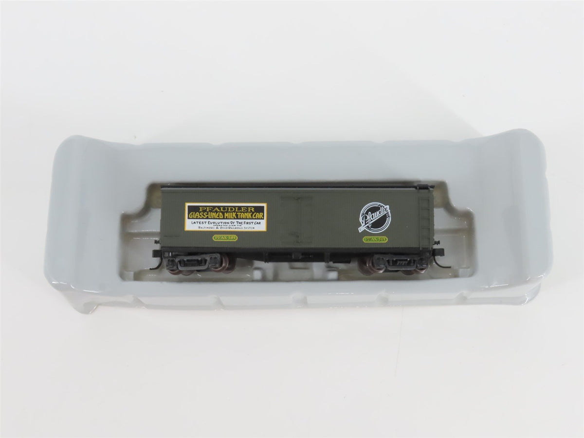 N Scale Athearn 11609 PFAX Pfaudler 40&#39; Wood Milk Car #501