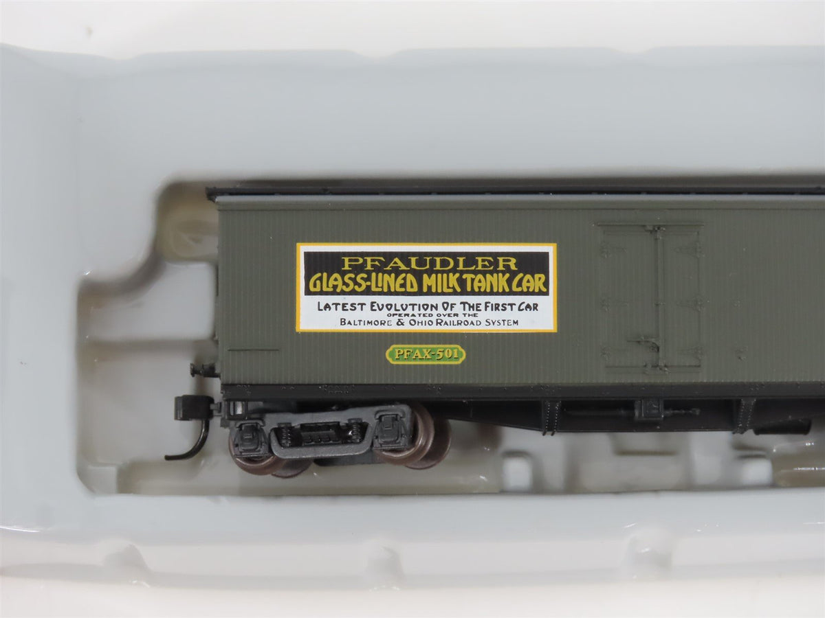 N Scale Athearn 11609 PFAX Pfaudler 40&#39; Wood Milk Car #501