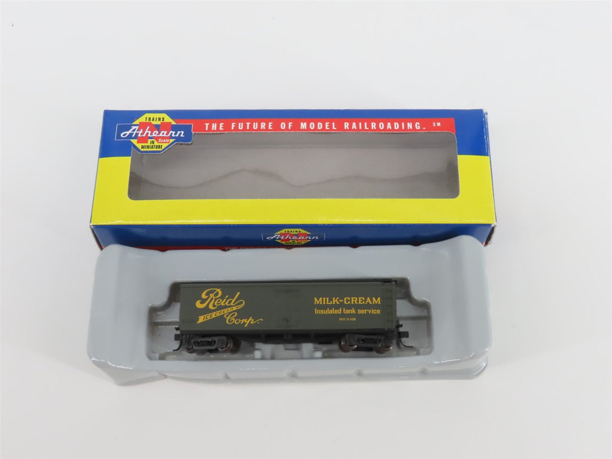 N Scale Athearn 11611 RICX Reid Ice Cream 40&#39; Wood Milk Car #103