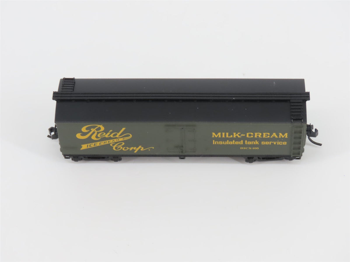 N Scale Athearn 11611 RICX Reid Ice Cream 40&#39; Wood Milk Car #103