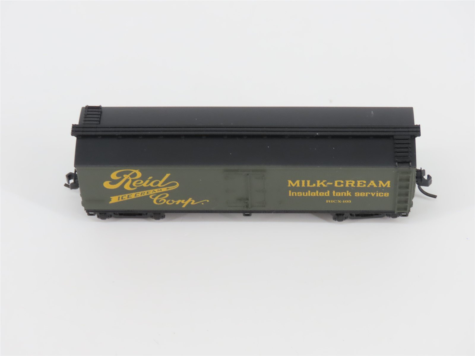 N Scale Athearn 11611 RICX Reid Ice Cream 40' Wood Milk Car #103