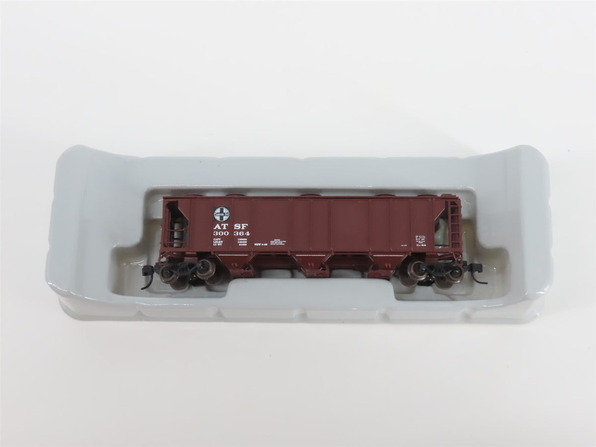 N Scale Athearn 11352 ATSF Santa Fe Railroad 3-Bay Covered Hopper #300364