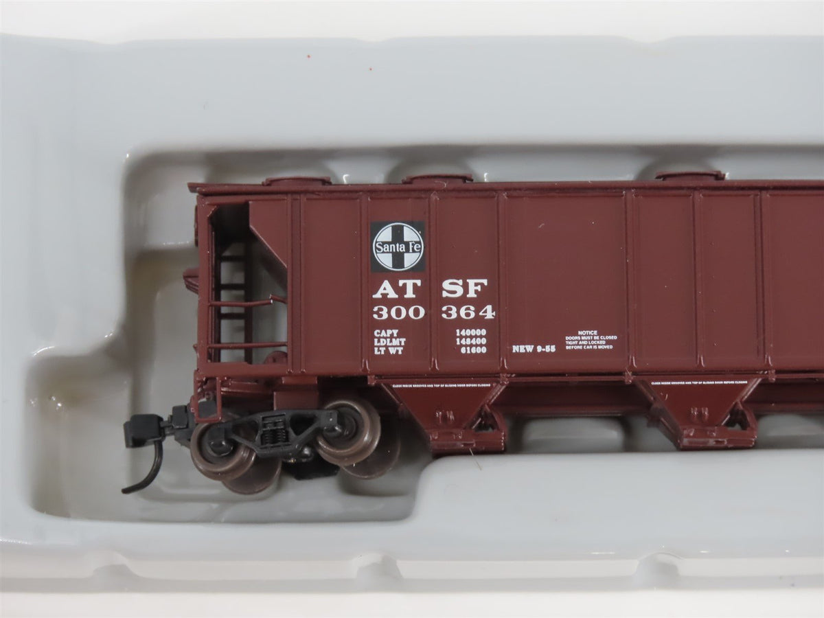 N Scale Athearn 11352 ATSF Santa Fe Railroad 3-Bay Covered Hopper #300364