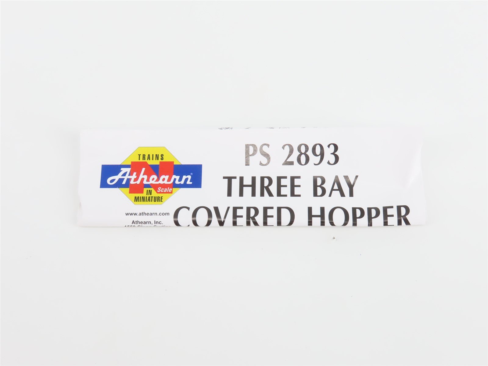 N Scale Athearn 11352 ATSF Santa Fe Railroad 3-Bay Covered Hopper #300364