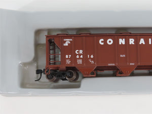 N Scale Athearn 11363 CR Conrail Railroad 3-Bay Covered Hopper #876416