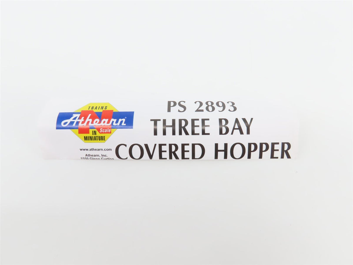 N Scale Athearn 11363 CR Conrail Railroad 3-Bay Covered Hopper #876416