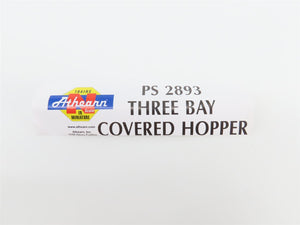 N Scale Athearn 11363 CR Conrail Railroad 3-Bay Covered Hopper #876416