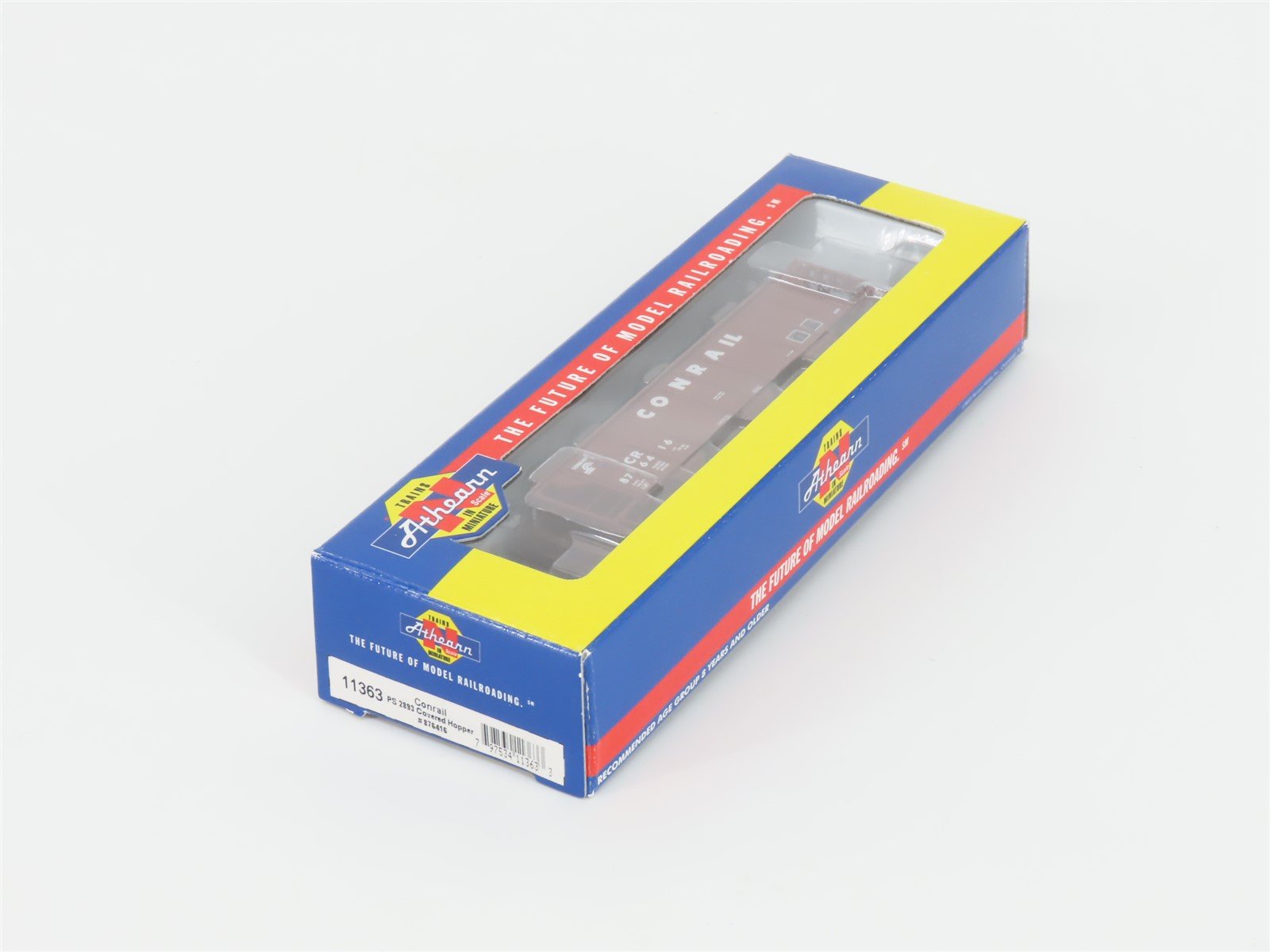N Scale Athearn 11363 CR Conrail Railroad 3-Bay Covered Hopper #876416
