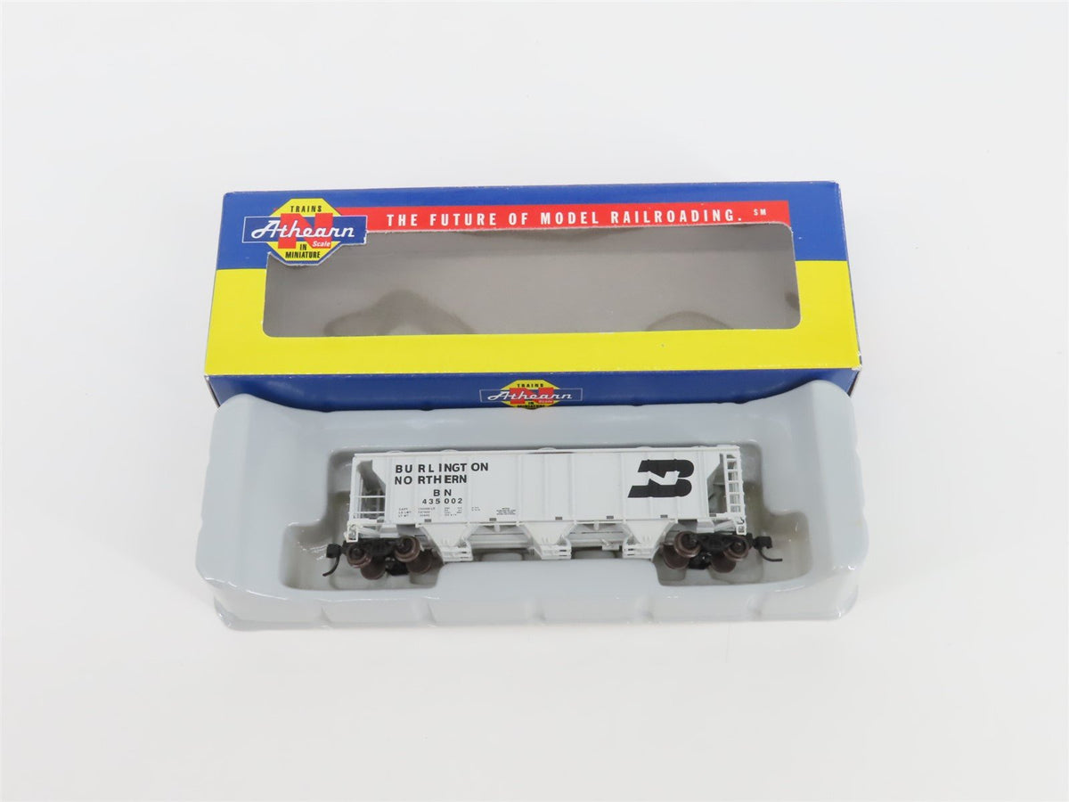 N Scale Athearn 11354 BN Burlington Northern 3-Bay Covered Hopper #435002