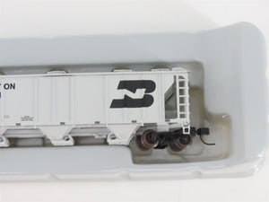 N Scale Athearn 11354 BN Burlington Northern 3-Bay Covered Hopper #435002
