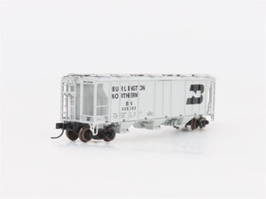 N Scale Athearn 11354 BN Burlington Northern 3-Bay Covered Hopper #435002