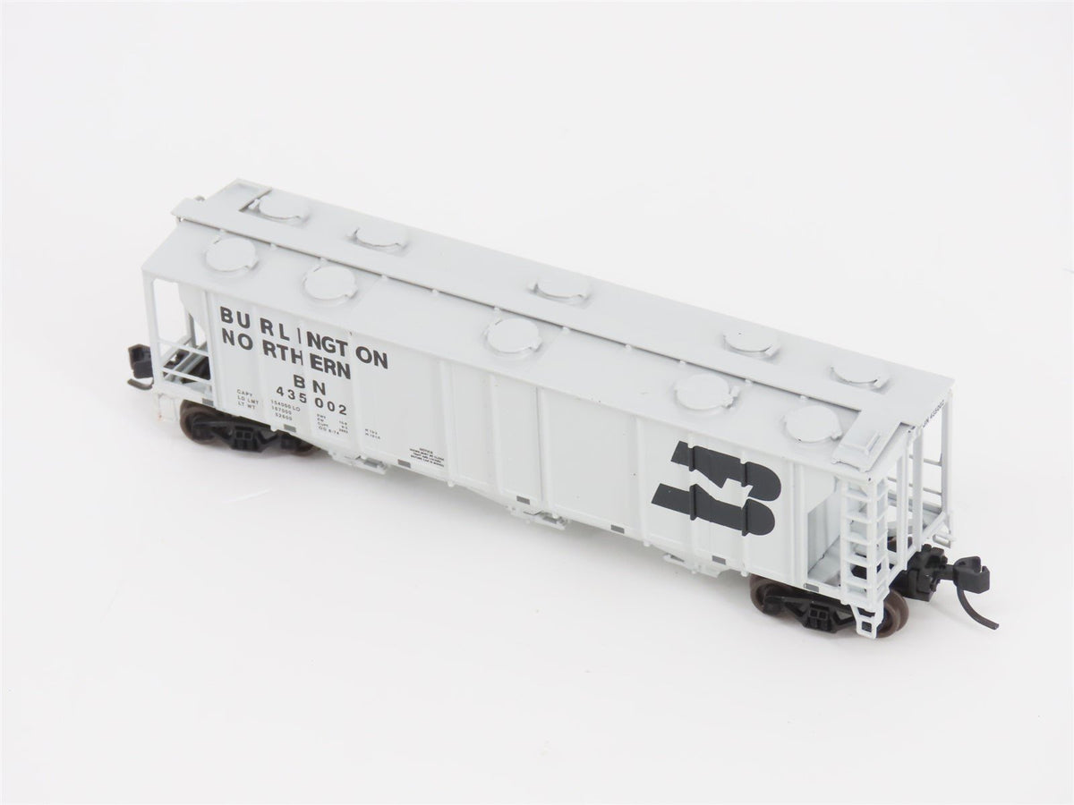 N Scale Athearn 11354 BN Burlington Northern 3-Bay Covered Hopper #435002