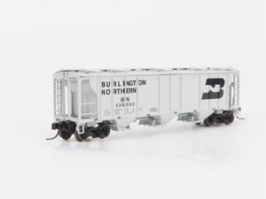 N Scale Athearn 11354 BN Burlington Northern 3-Bay Covered Hopper #435002