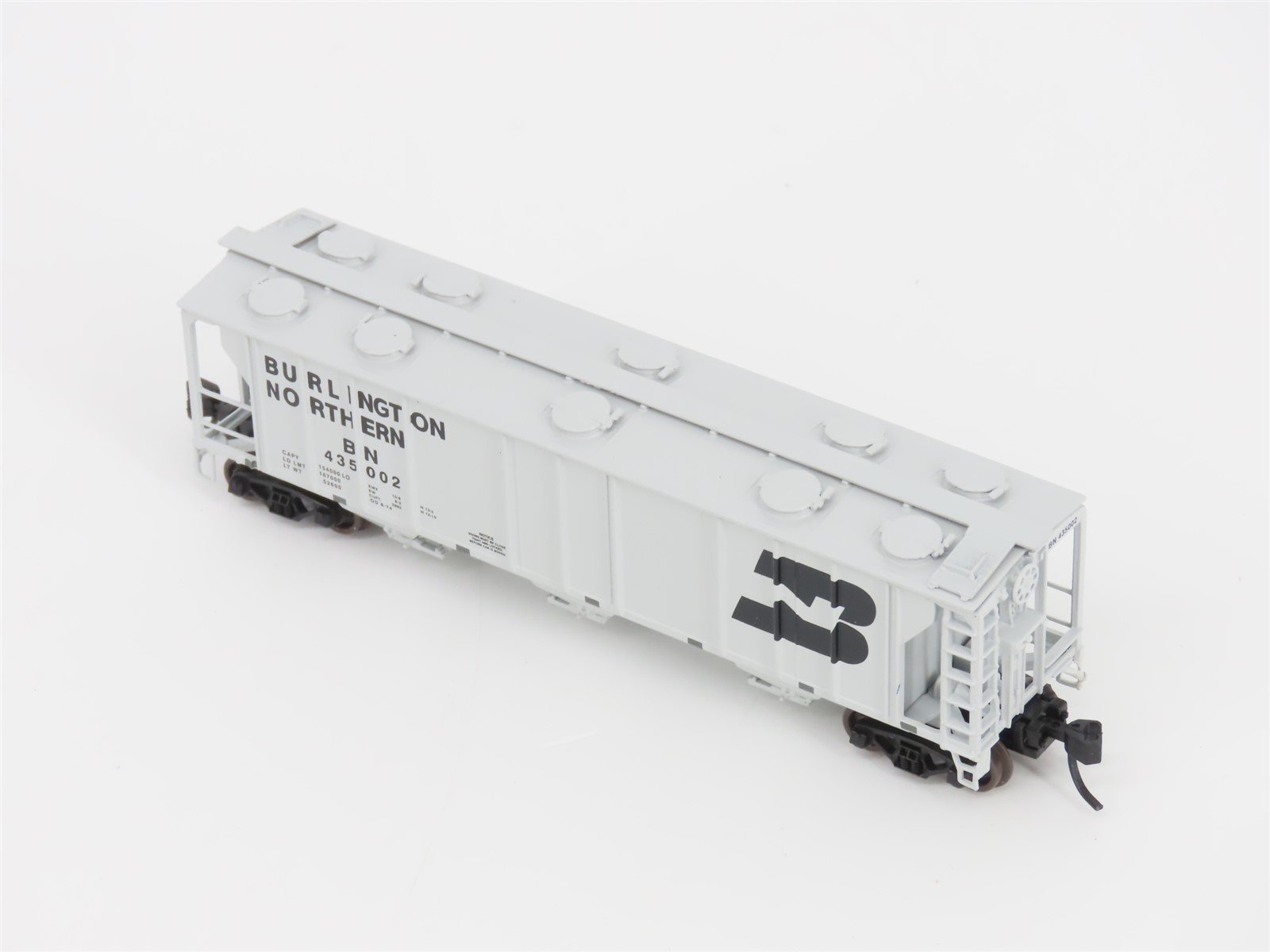 N Scale Athearn 11354 BN Burlington Northern 3-Bay Covered Hopper #435002