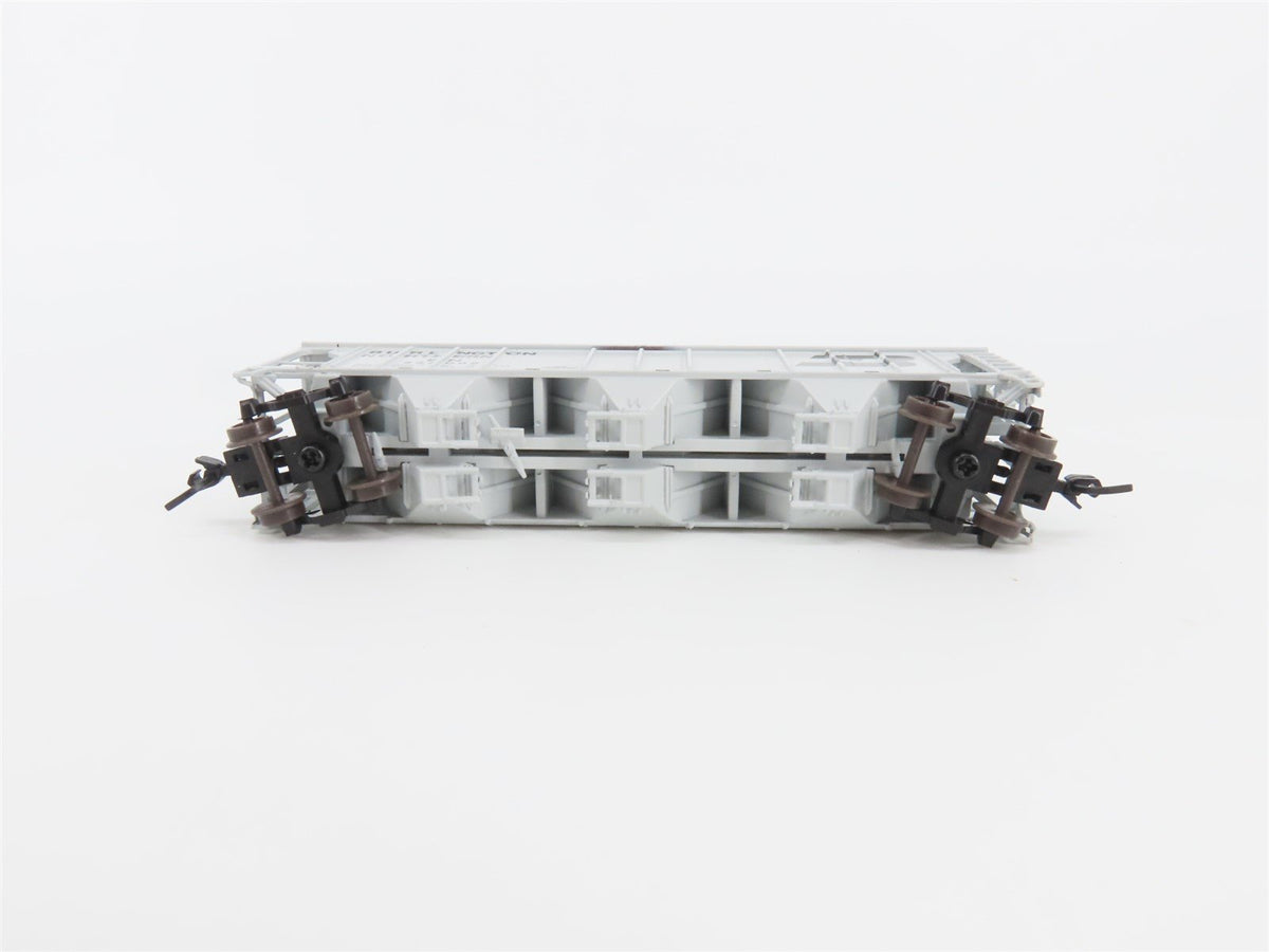 N Scale Athearn 11354 BN Burlington Northern 3-Bay Covered Hopper #435002