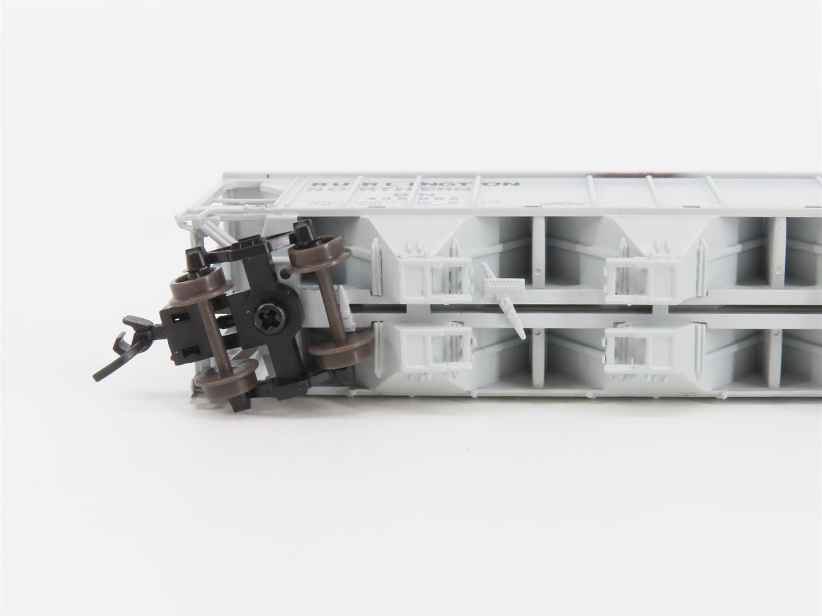 N Scale Athearn 11354 BN Burlington Northern 3-Bay Covered Hopper #435002