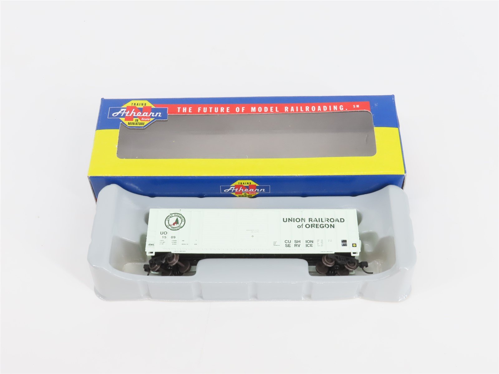 N Scale Athearn 11279 UO Union Railroad of Oregon 50' Double Door Box Car #1509